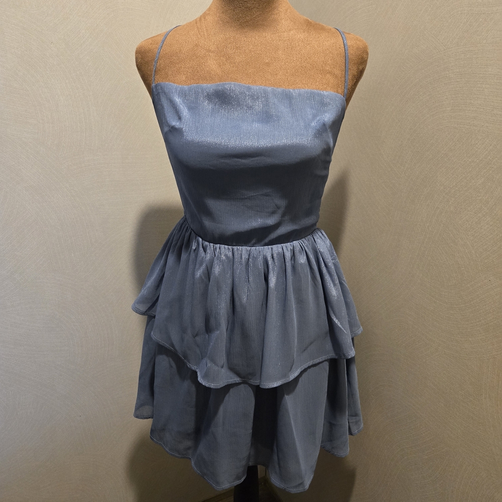 Lucy in the Sky Blue Backless Dress